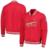 Men's '47 Red St. Louis Cardinals Wax Pack Pro Camden Full-Zip Track Jacket