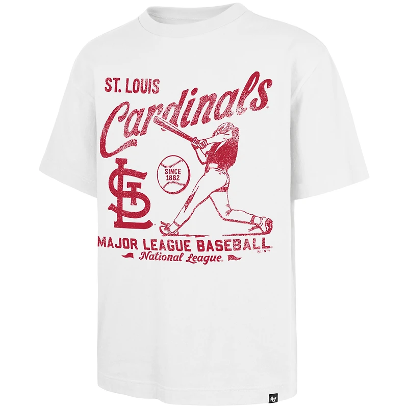 T-shirt blanc « 47 » pour homme, édition régionale des Cardinals de Saint-Louis