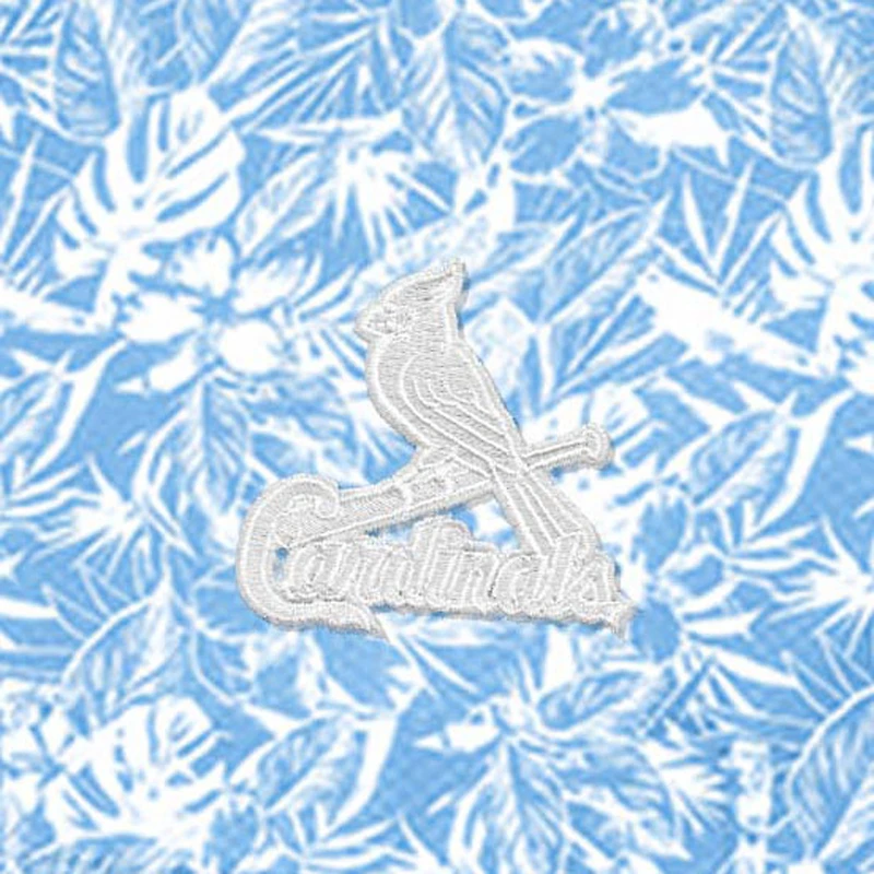 Men's Antigua Powder Blue St. Louis Cardinals Resort Button-Up Shirt