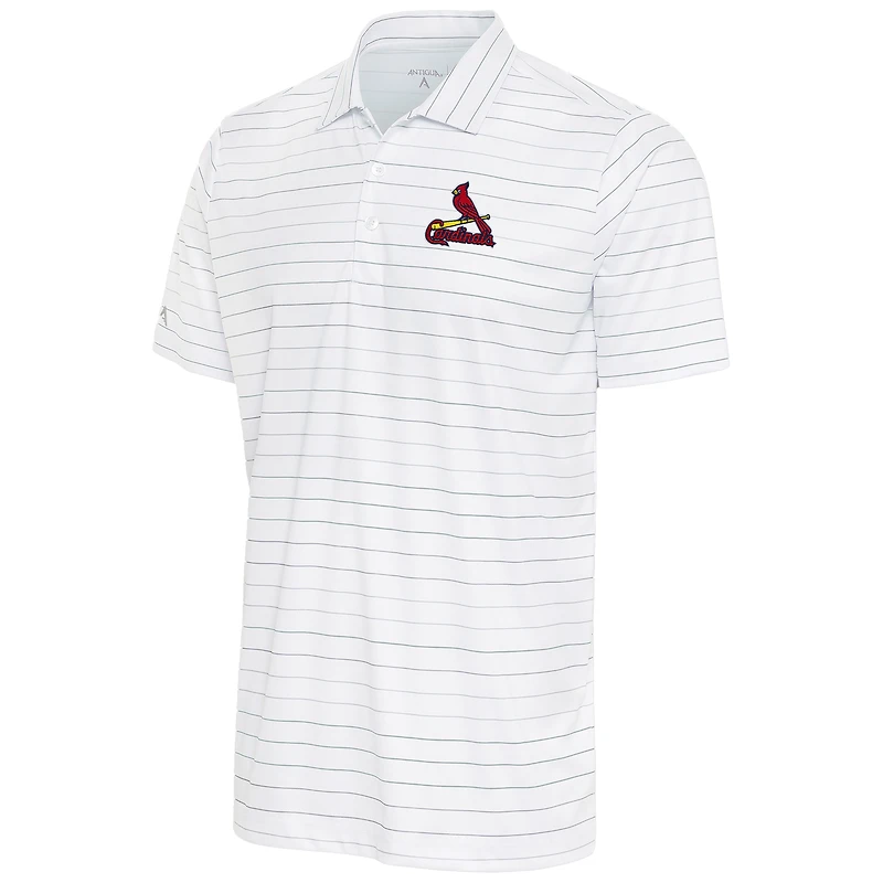 Men's Antigua White/Gray St. Louis Cardinals Ryder Polo