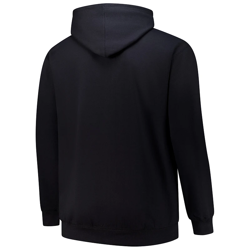 Men's  Black St. Louis Cardinals Stack Fleece Pullover Hoodie