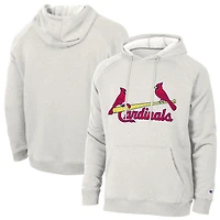 Sweat à capuche raglan Tri-Blend gris chiné ultra clair Champion pour homme, modèle Triumph des Cardinals de Saint-Louis.