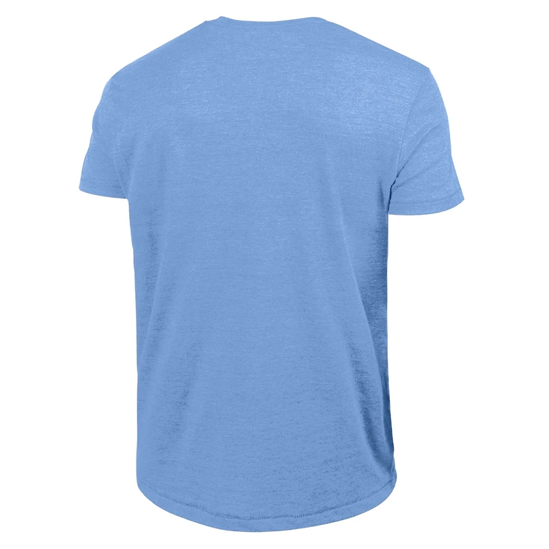 Men's Champion Light Blue St. Louis Cardinals Cooperstown Logo Tri-Blend T-Shirt