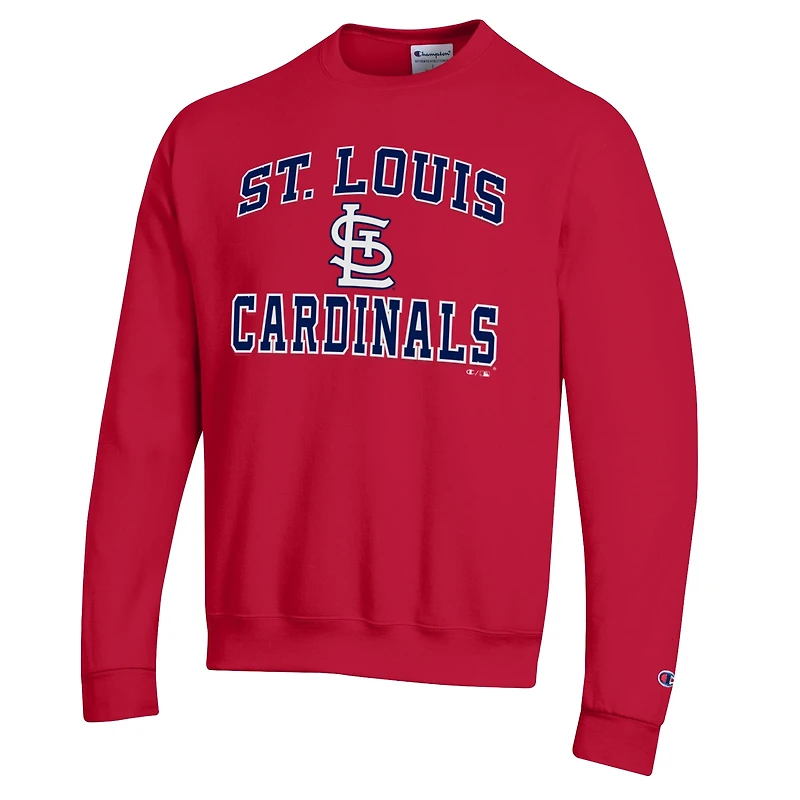 Sweat-shirt Champion rouge St. Louis Cardinals Heart & Soul Powerblend pour homme