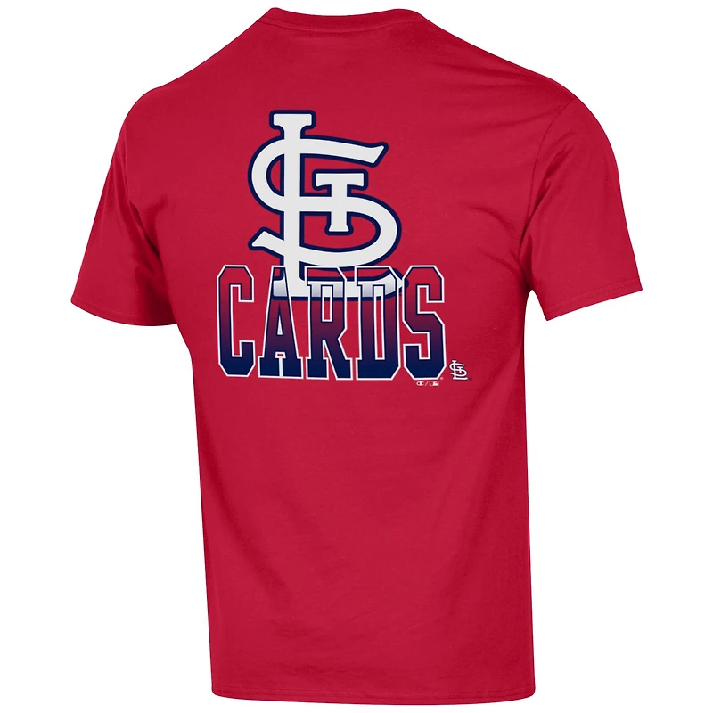 T-shirt rouge Champion pour homme des Cardinals de Saint-Louis
