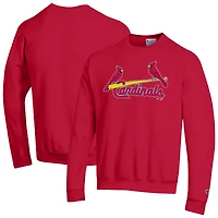Sweat-shirt Champion rouge St. Louis Cardinals Powerblend Wordmark pour homme