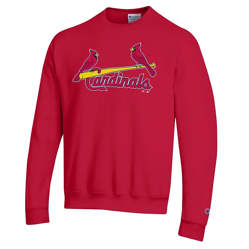 Sweat-shirt Champion rouge St. Louis Cardinals Powerblend Wordmark pour homme