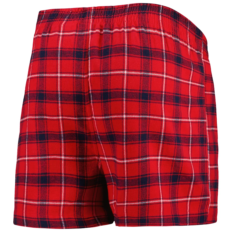 Concepts Sport Boxer en flanelle St. Louis Cardinals Ledger rouge/bleu marine pour homme