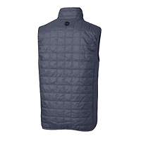 Gilet matelassé isolant PrimaLoft entièrement zippé Rainier Eco pour homme, coupe-vent et anthracite, des Cardinals de Saint-Louis, taille grande