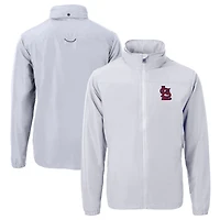 Men's Cutter & Buck Gray St. Louis Cardinals Charter Eco Recycled Full-Zip Jacket