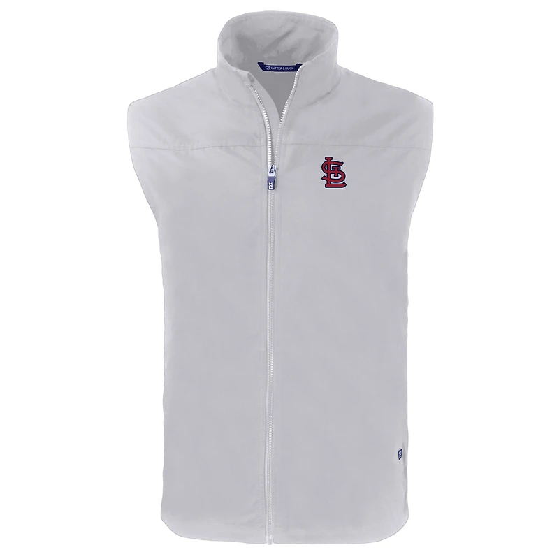 Men's Cutter & Buck Gray St. Louis Cardinals Charter Eco Recycled Full-Zip Vest