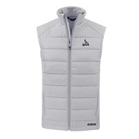 Men's Cutter & Buck Gray St. Louis Cardinals Evoke Hybrid Eco Softshell Recycled Full-Zip Vest