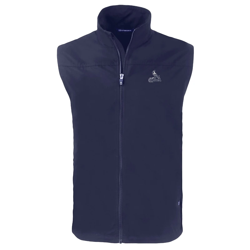 Gilet zippé écologique pour homme, bleu marine, Cutter & Buck, Cardinals de Saint-Louis, taille grande et