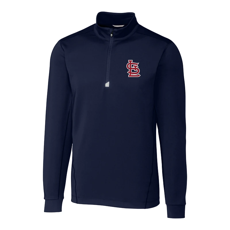 Pull-over extensible à quart de zip pour homme, bleu marine, Cutter & Buck, St. Louis Cardinals, grandes tailles