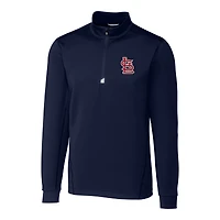 Pull-over extensible à quart de zip pour homme, bleu marine, Cutter & Buck, St. Louis Cardinals, grandes tailles