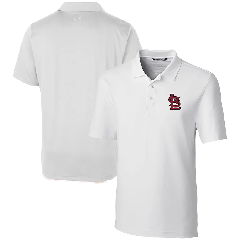 Men's Cutter & Buck  White St. Louis Cardinals Forge Stretch Polo