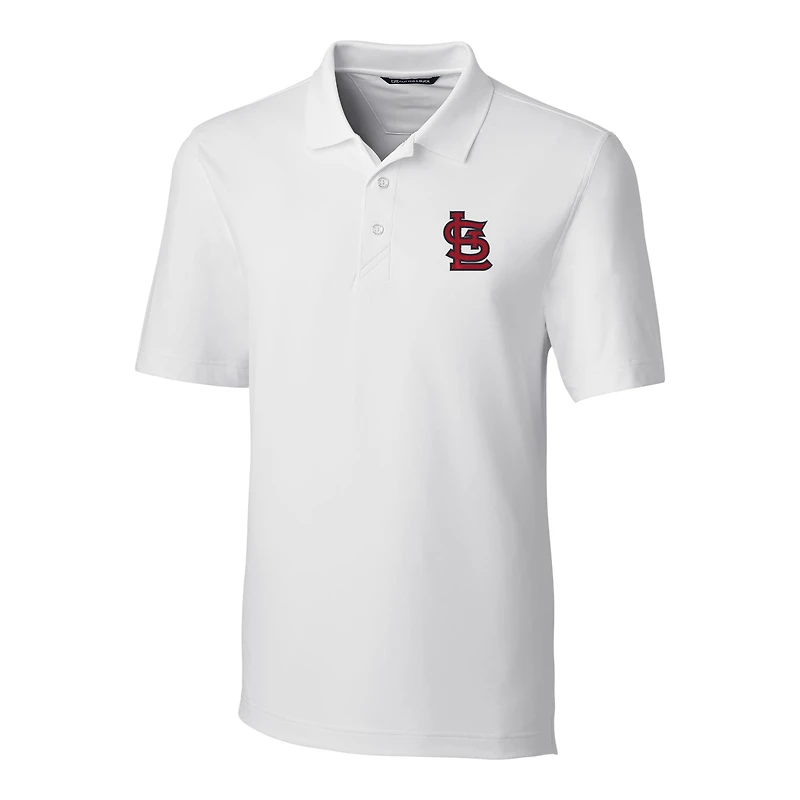 Polo extensible Forge blanc Cutter & Buck pour homme des Cardinals de Saint-Louis