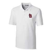Polo extensible Forge blanc Cutter & Buck pour homme des Cardinals de Saint-Louis