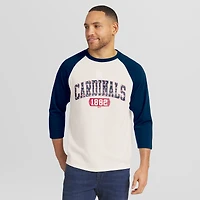 Collection Darius Rucker pour homme par Fanatics - T-shirt raglan crème/marine St. Louis Cardinals Americana à manches 3/4