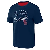 Men's Darius Rucker Collection by Fanatics Red/Navy St. Louis Cardinals Two-Way Ringer Reversible T-Shirt