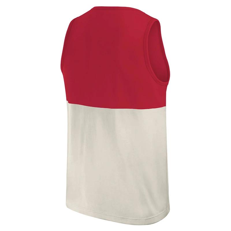 Men's Darius Rucker Collection by Fanatics Red St. Louis Cardinals Colorblock Tank Top