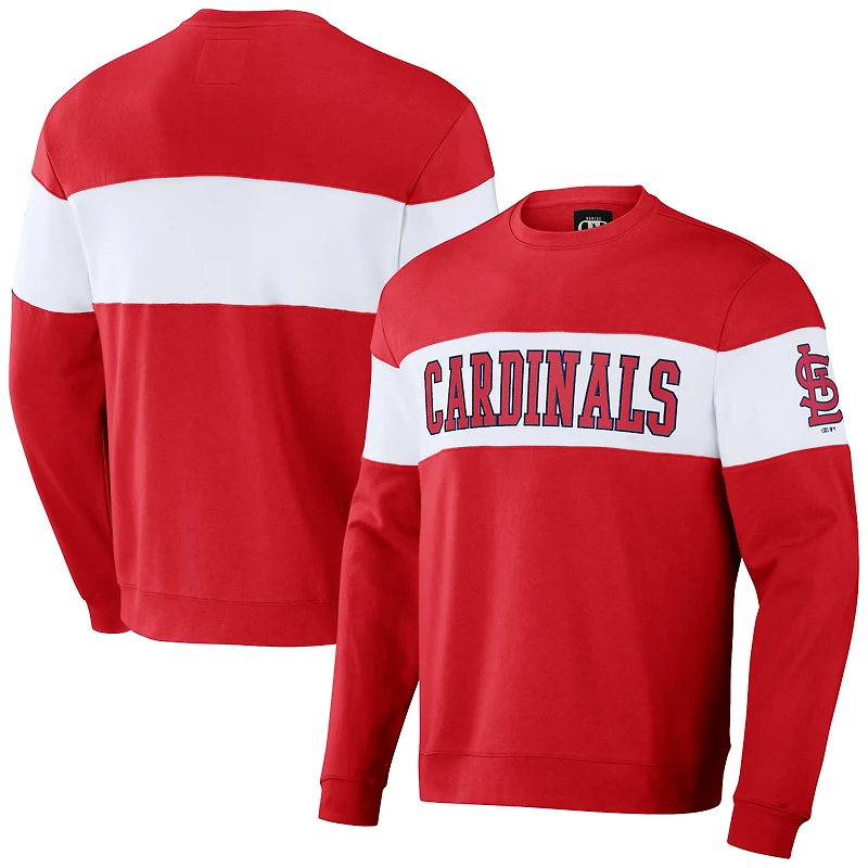 Sweat-shirt à rayures rouges des Cardinals de Saint-Louis, collection Darius Rucker pour homme par Fanatics