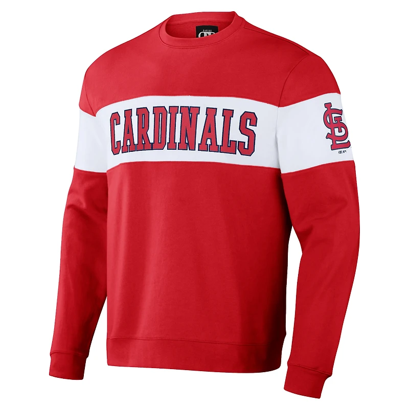Sweat-shirt à rayures rouges des Cardinals de Saint-Louis, collection Darius Rucker pour homme par Fanatics
