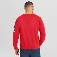Sweat-shirt à col rond rouge délavé de la collection Darius Rucker pour homme par Fanatics, aux couleurs des Cardinals Saint-Louis.