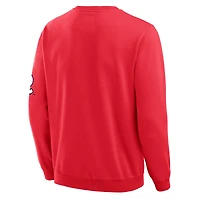 Men's Darius Rucker Collection by Fanatics Red St. Louis Cardinals Washed Crew Neck Pullover Sweatshirt