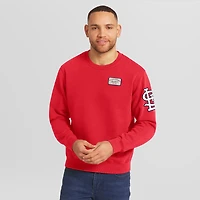 Sweat-shirt à col rond rouge délavé de la collection Darius Rucker pour homme par Fanatics, aux couleurs des Cardinals Saint-Louis.