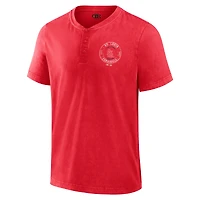 Men's Darius Rucker Collection by Fanatics  Red St. Louis Cardinals Washed Henley Shirt