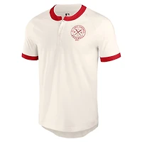 Men's Darius Rucker Collection by Fanatics White St. Louis Cardinals Henley Raglan T-Shirt