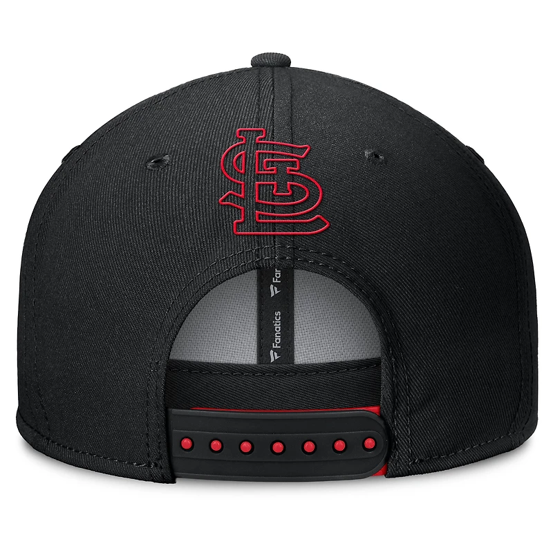Men's Fanatics Black St. Louis Cardinals Glint Snapback Hat