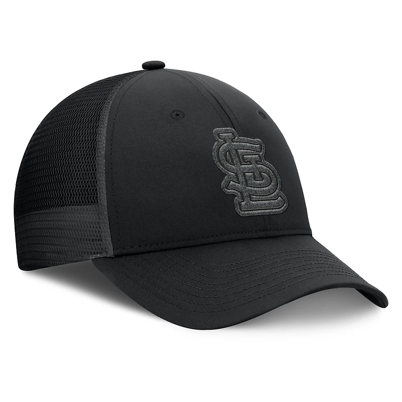 Casquette camionneur ajustable noire Fanatics pour hommes des Cardinals de Saint-Louis