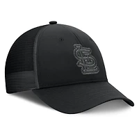 Casquette camionneur ajustable noire Fanatics pour hommes des Cardinals de Saint-Louis
