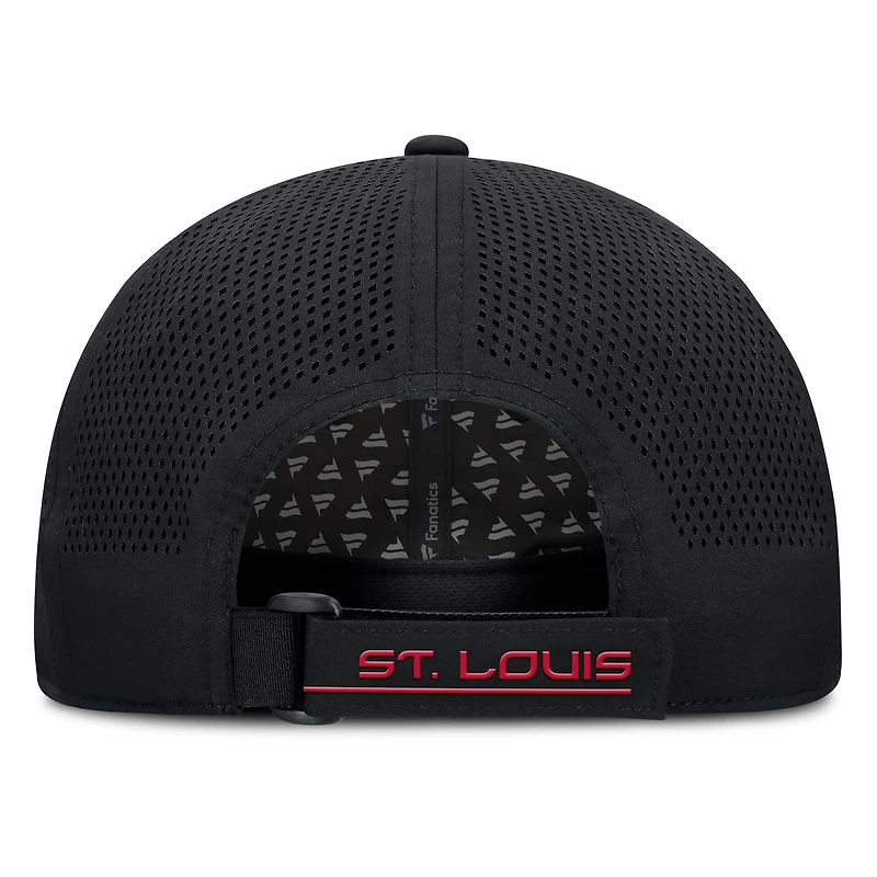 Casquette ajustable noire St. Louis Cardinals Level Up Driver Fanatics pour homme