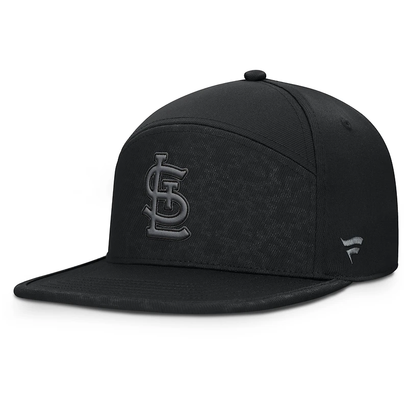 Men's Fanatics Black St. Louis Cardinals Platoon Snapback Hat