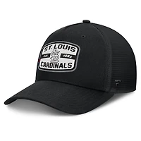 Casquette Snapback de camionneur A-Frame Fanatics pour hommes, noire, St. Louis Cardinals Team Patch