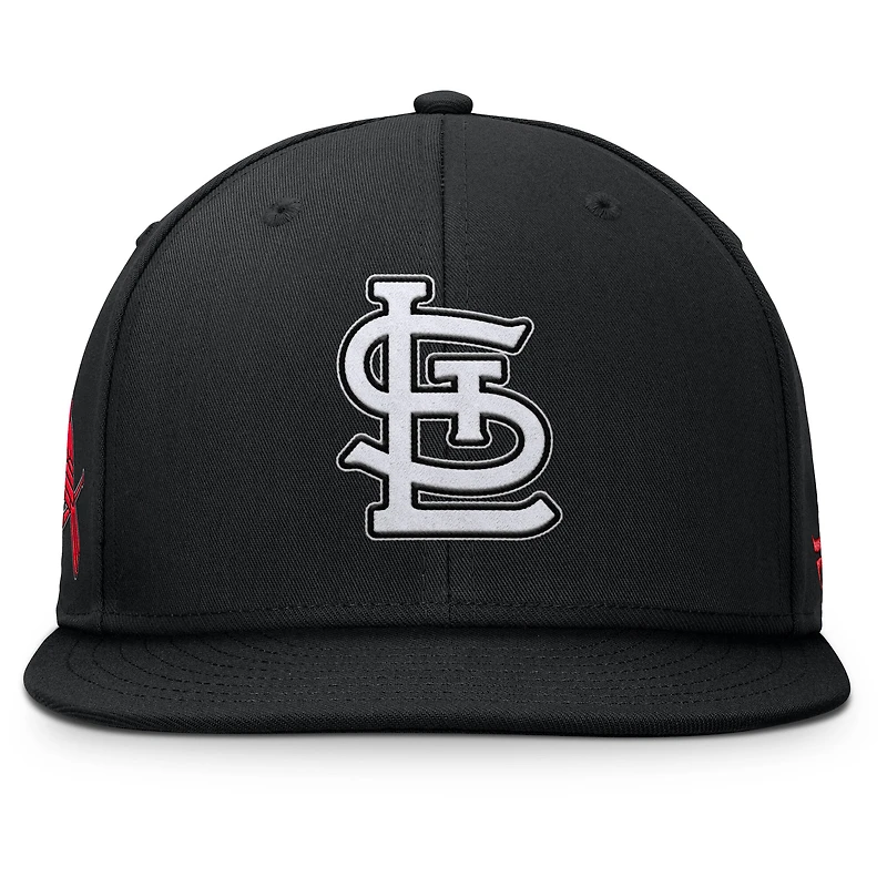 Casquette à pression noire St. Louis Cardinals Walk-Off Bullpen Fanatics pour homme