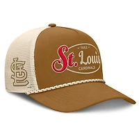 Casquette ajustable en forme de A pour homme, couleur marron, des Cardinals de Saint-Louis