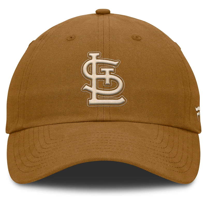 Casquette ajustable marron St. Louis Cardinals Act Natural Chopper pour hommes de Fanatics