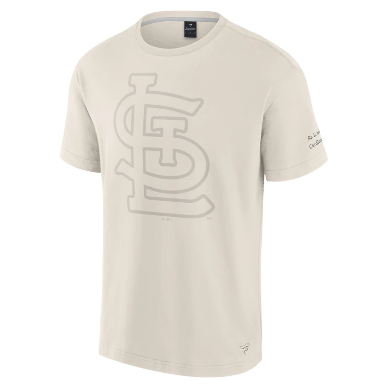 T-shirt emblématique pour homme Fanatics crème St. Louis Cardinals Elements
