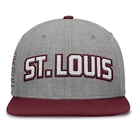 Casquette Snapback en feutre à point de chaînette Fanatics gris/marron pour homme des Cardinals de St. Louis Elements
