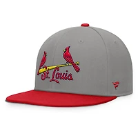 Men's Fanatics Gray/Red St. Louis Cardinals Clubhouse Dugout Fitted Hat