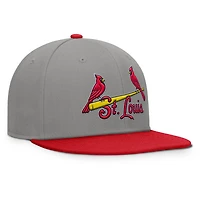 Men's Fanatics Gray/Red St. Louis Cardinals Clubhouse Dugout Fitted Hat