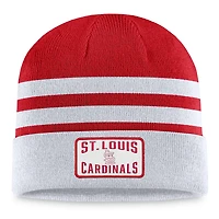 Bonnet en tricot à revers Fanatics gris St. Louis Cardinals pour hommes