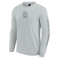 Men's Fanatics  Gray St. Louis Cardinals Elements Strive Long Sleeve T-Shirt