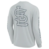T-shirt à manches longues gris fanatiques pour hommes St. Louis Cardinals Elements Strive