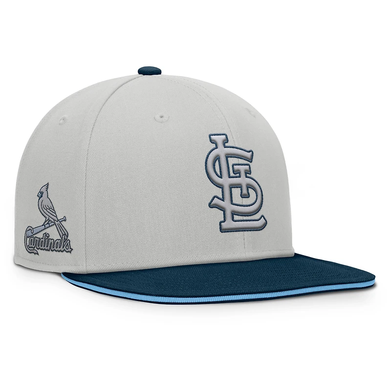 Casquette snapback grise Fanatics des Cardinals de Saint-Louis pour homme