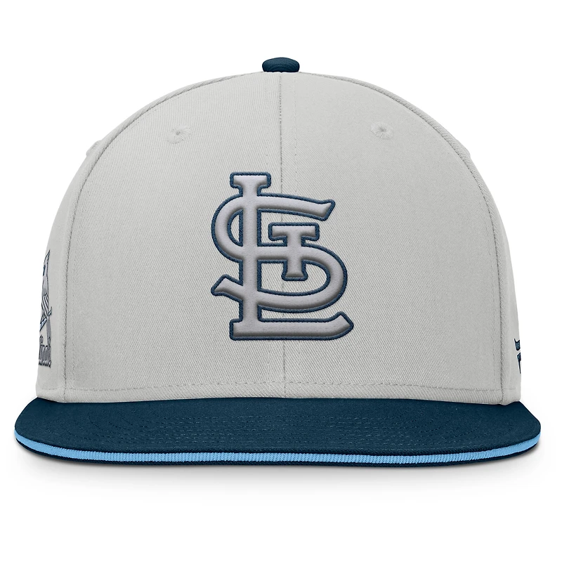 Casquette snapback grise Fanatics des Cardinals de Saint-Louis pour homme